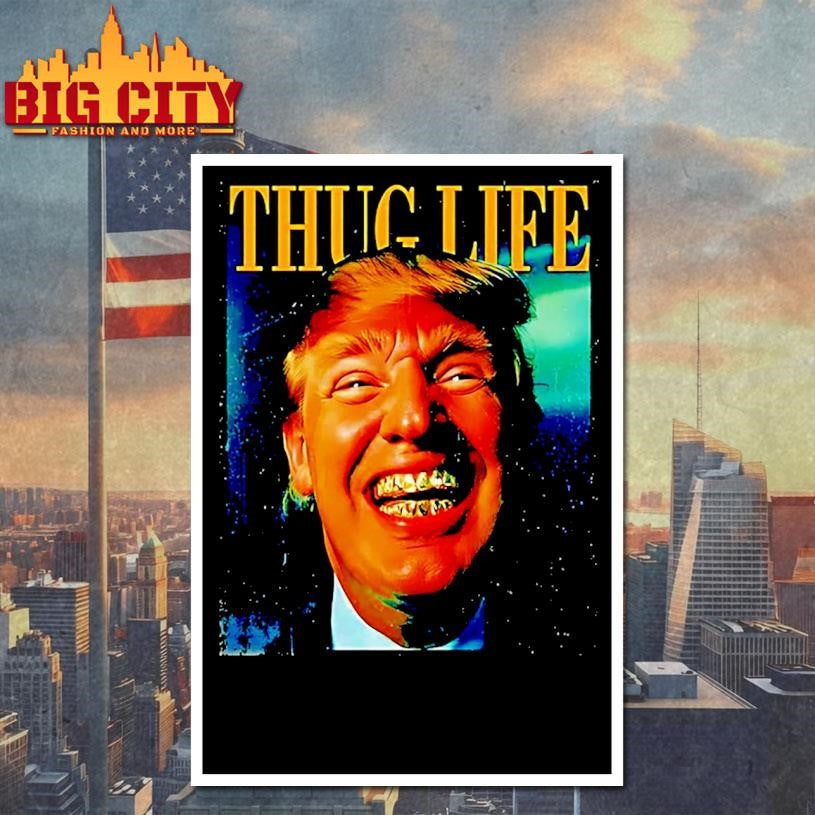 rump Thug Life Gold Grill Shirt