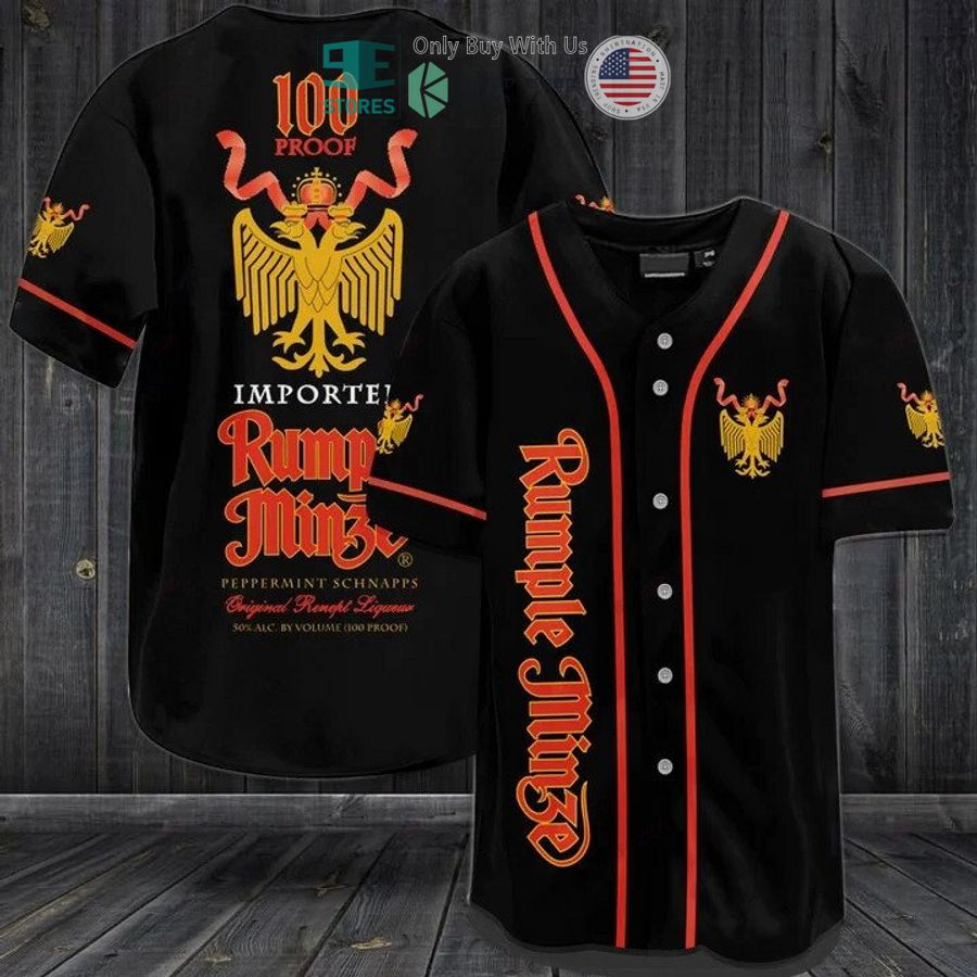 BEST Rumple Minze logo black Baseball Jersey