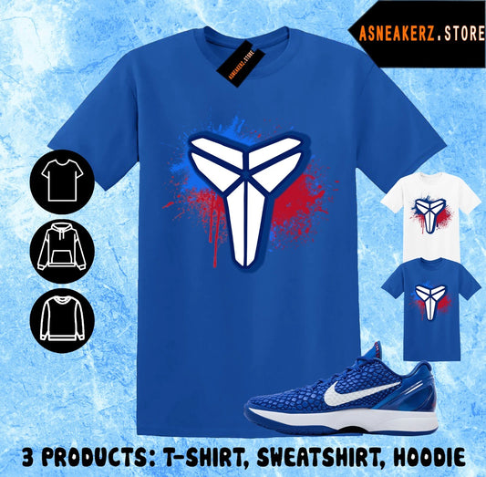 Tee Shirt Matching Kobe 6 Protro Dodgers 2025 Match Sneaker Mamba Sheath T-Shirt