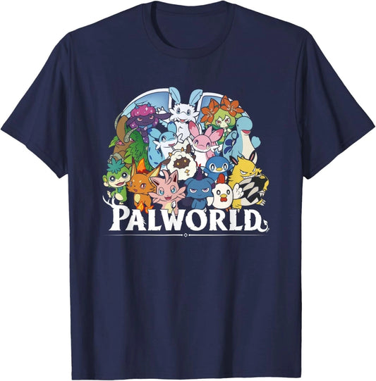 Palworld Full Character Group Portrait Video Game Unisex T-Shirt