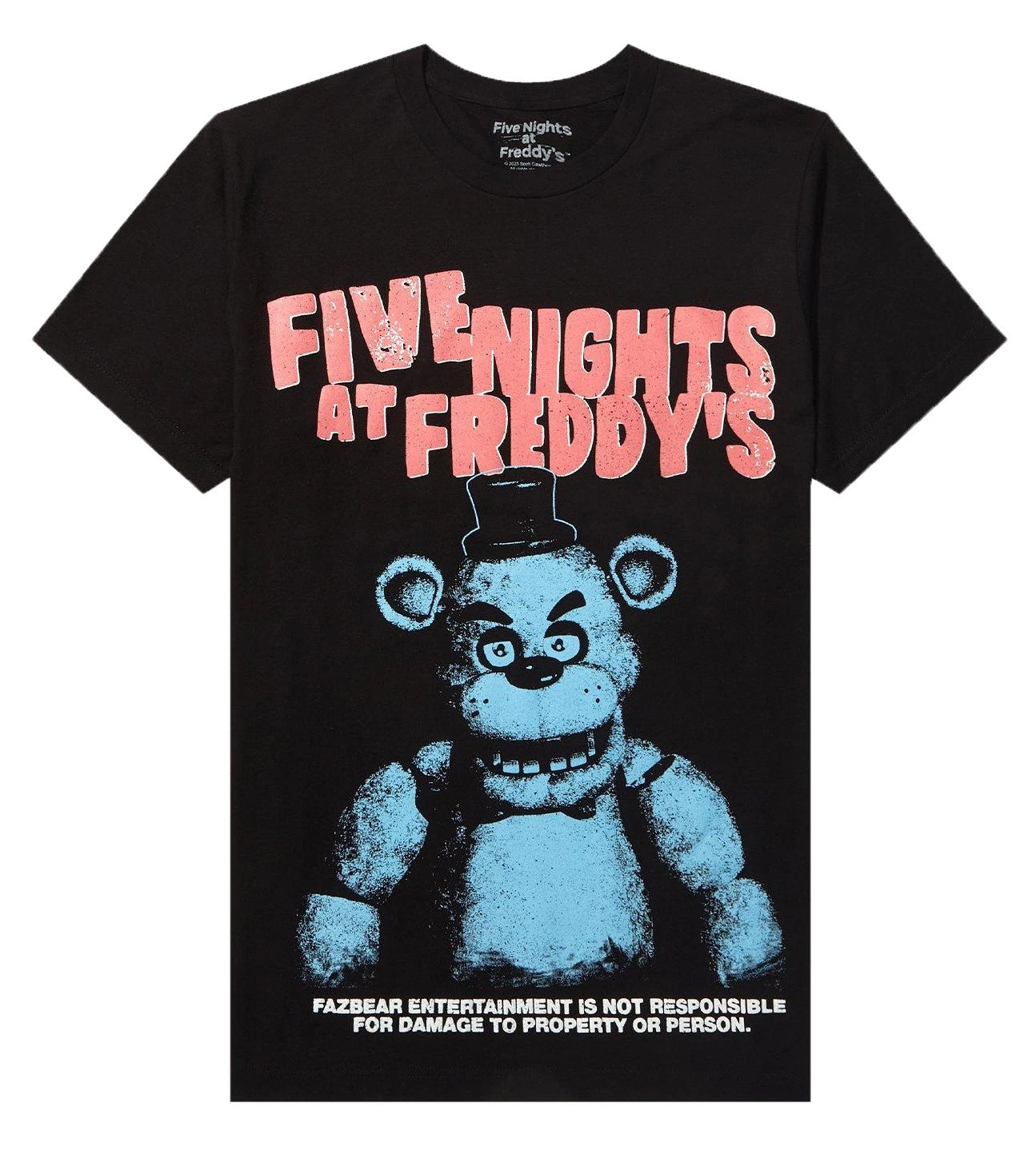 Five Nights at Freddy's Video Game Men's Freddy Fazbear T-Shirt New