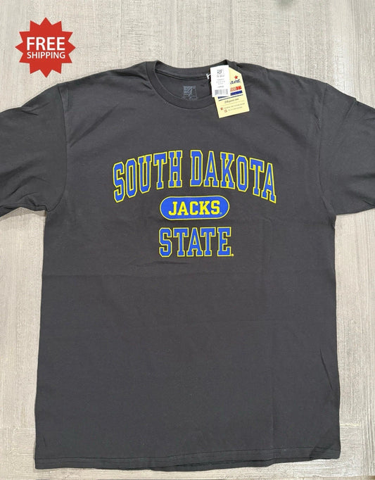 South Dakota State University Jackrabbits Jacks Black T-Shirt by The Game - Sz L