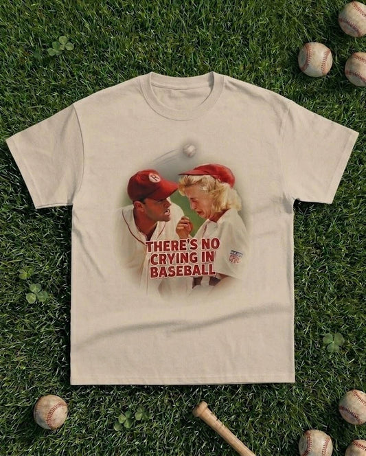 Retro There's No Crying In Baseball Shirt, Game Day Shirt, Sports Mom T-Shirts
