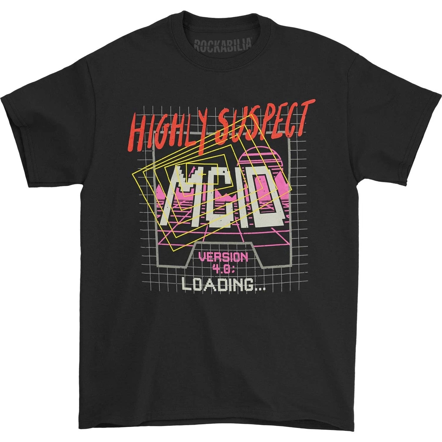 Men's Highly Suspect Game Grid Tee (Black) T-shirt Large Black