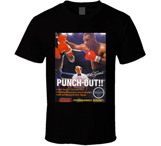 Mike Tyson's Punch Out Video Game Cover T Shirt
