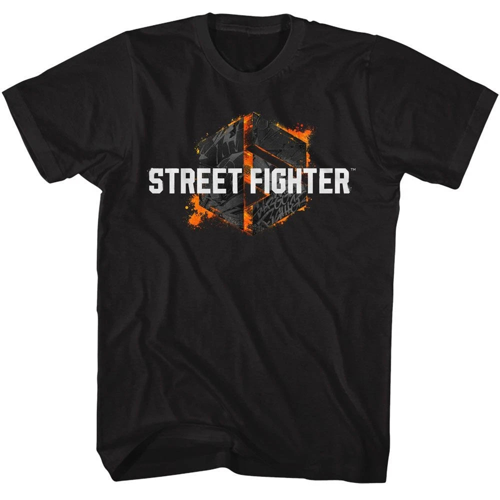 Street Fighter Grafitti Logo Gaming Shirt
