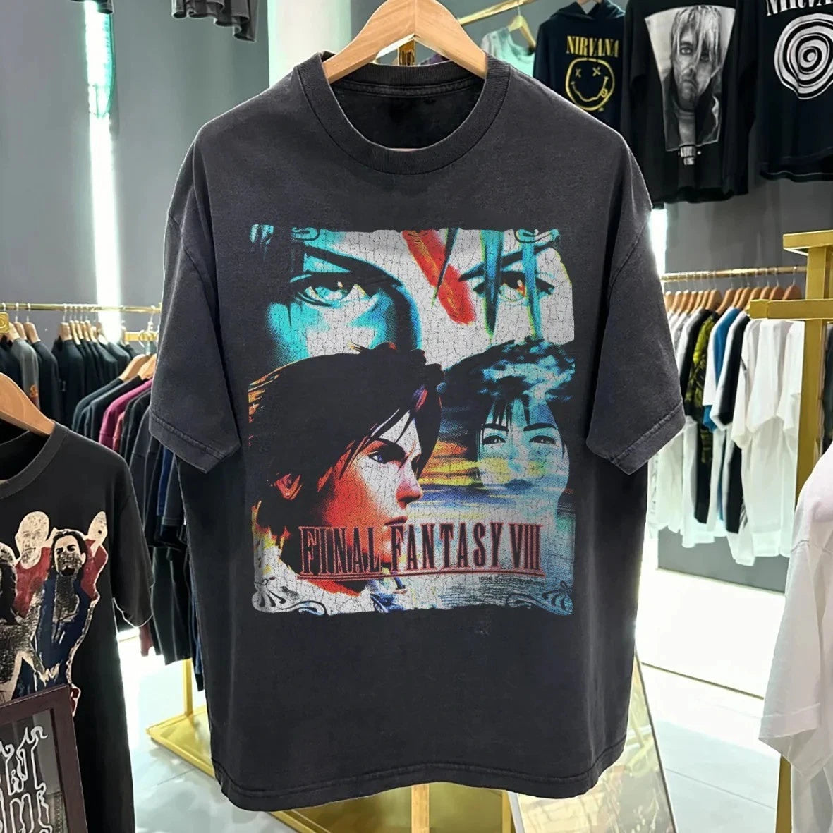 Final Fantasy 8 1999 Promo Unisex T-Shirt Gaming Graphic Tee S-5XL