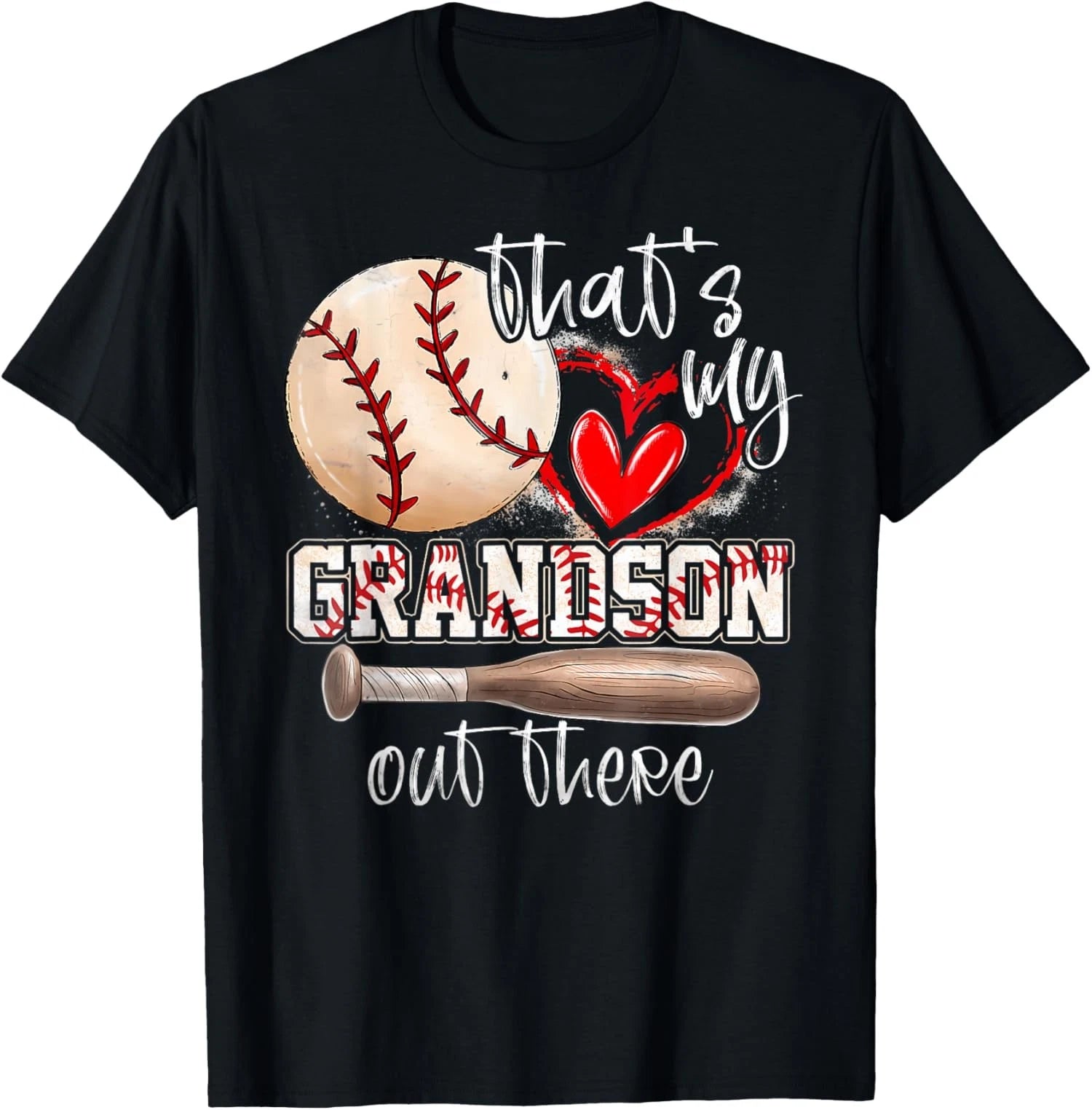Thats My Grandson Out There Baseball Mothers Day Unisex T-Shirt