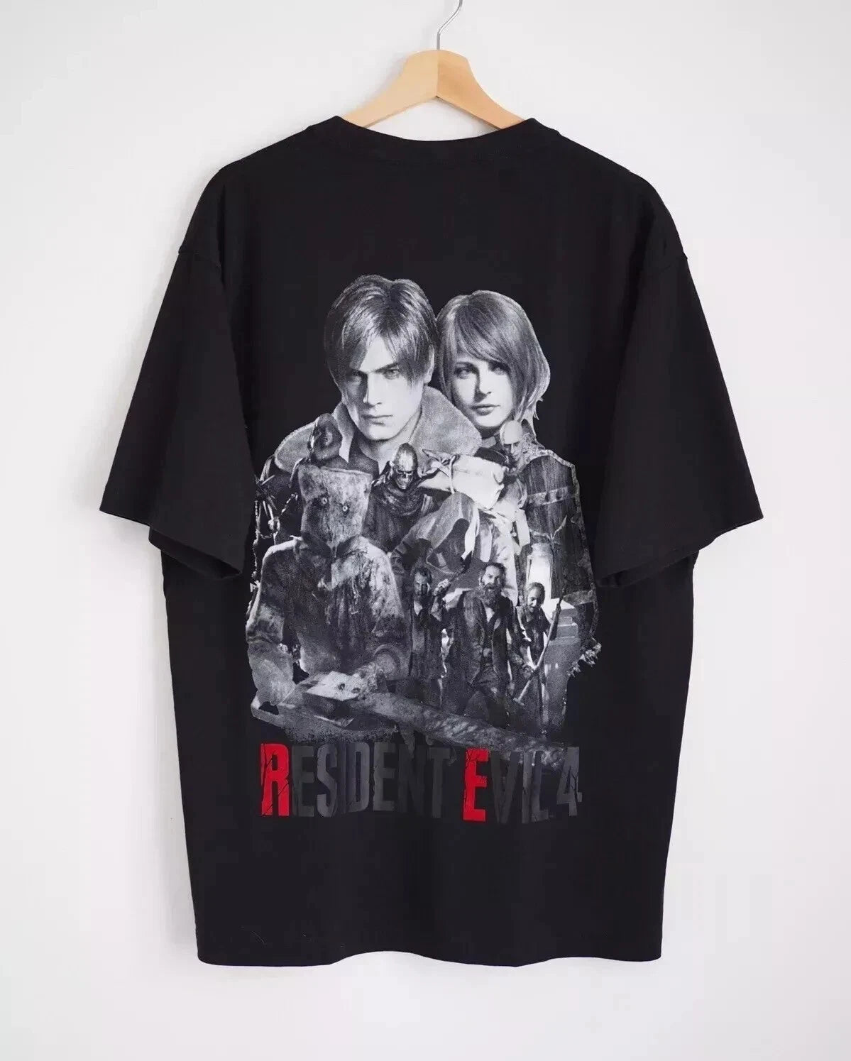 Horror Video Game Tee; Resident Evil 4 Graphic Shirt; Oversized Unisex S-5XL