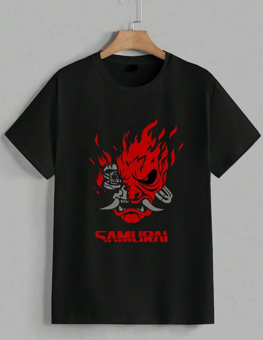 Cyberpunk 2077 Samurai Band Johnny Silverhand Video Game Anime T-Shirt Unisex