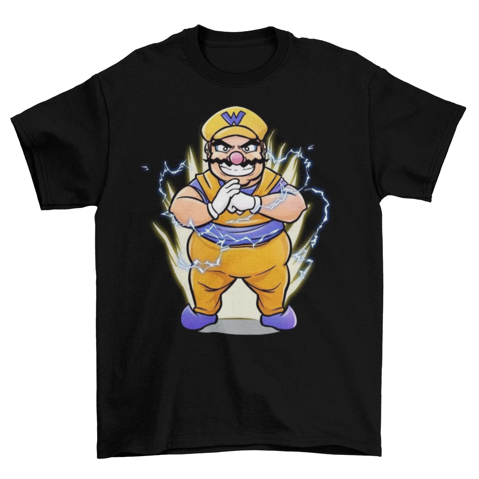 Wario Super T-Shirt Unisex Adult Funny Sizes Waluigi Video Games Power Up New