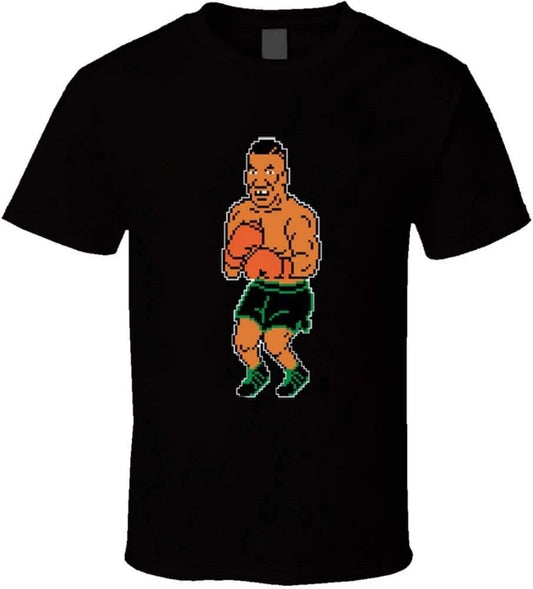 Mike Tyson Punchout Boxing Video Game T Shirt Black