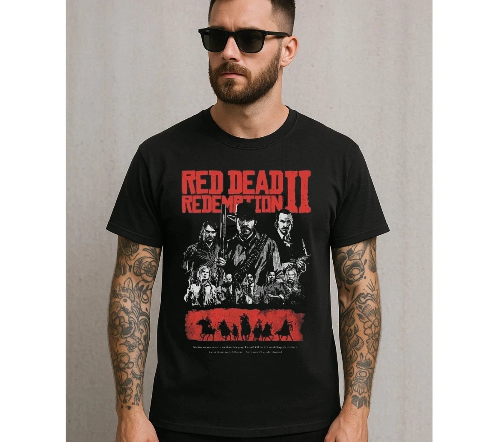 Retro Red Dead Redemption T-Shirt, Rockstar Game Tee