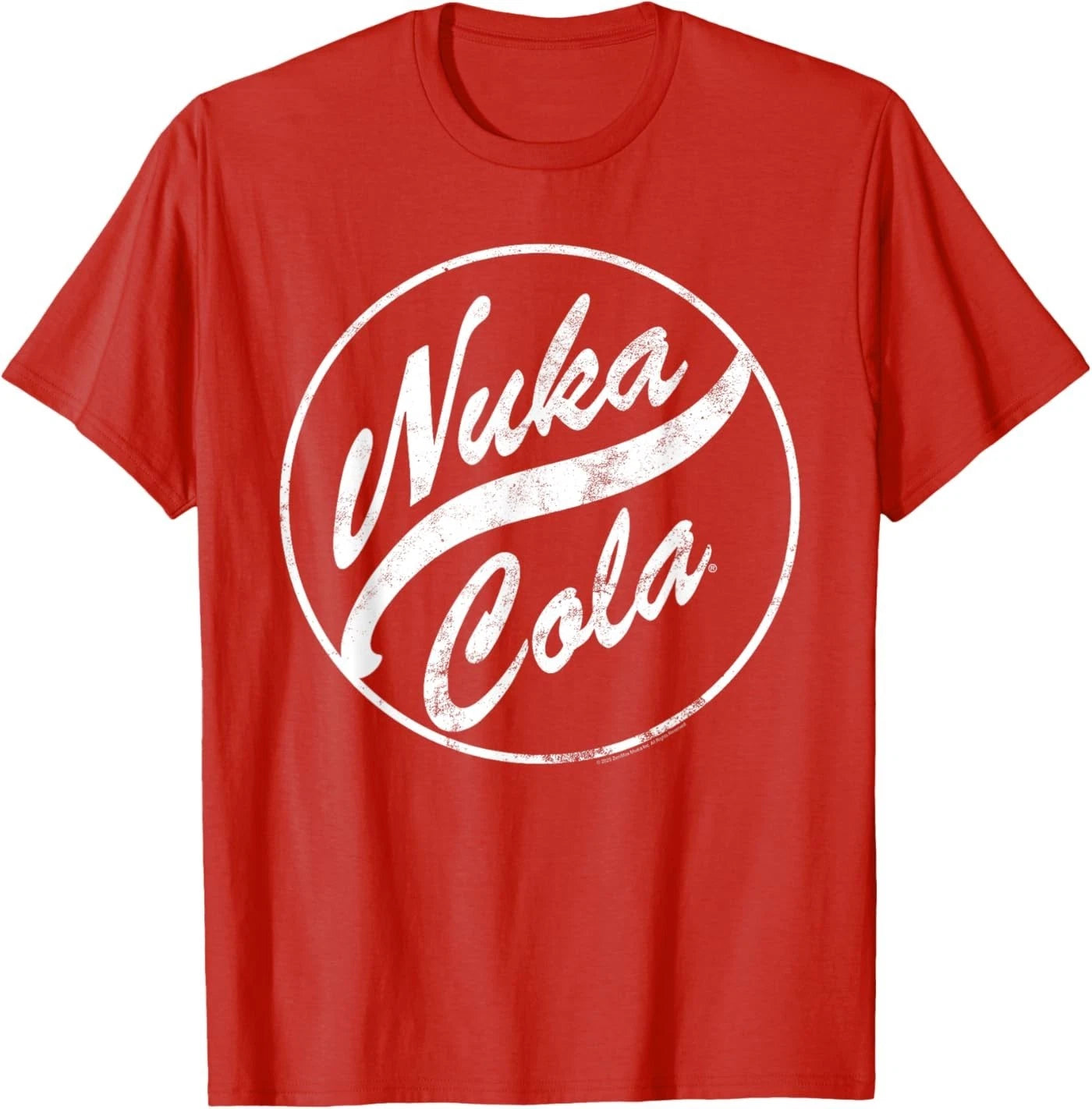 Fallout Video Game Nuka Cola Distressed Round Logo T-Shirt
