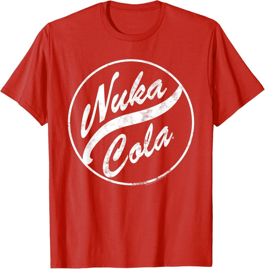 Fallout Video Game Nuka Cola Distressed Round Logo T-Shirt