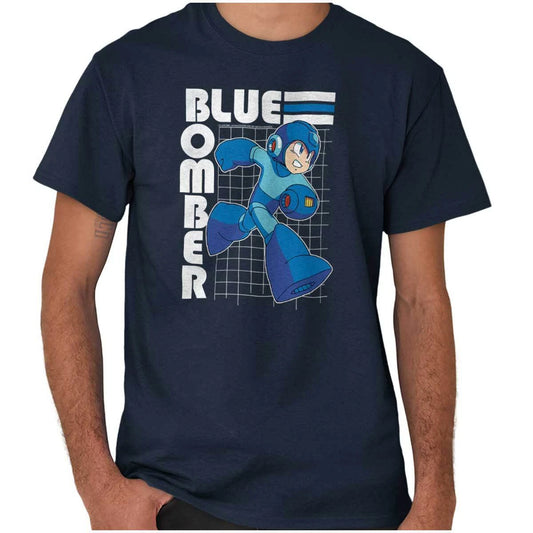 Mega Man Video Game Blue Bomber Graphic T Shirt Men or Women