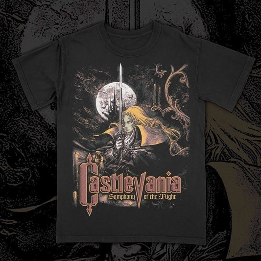Castlevania Video Game Bootleg Tee Unisex Short Sleeve Shirt  S-5XL