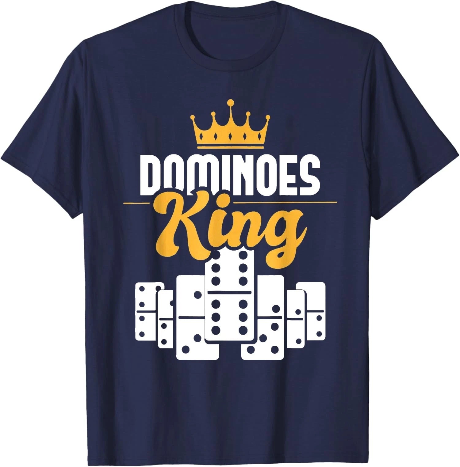 Dominoes King - Domino Player Dominoes Lover Tile Game T-Shirt S-5XL