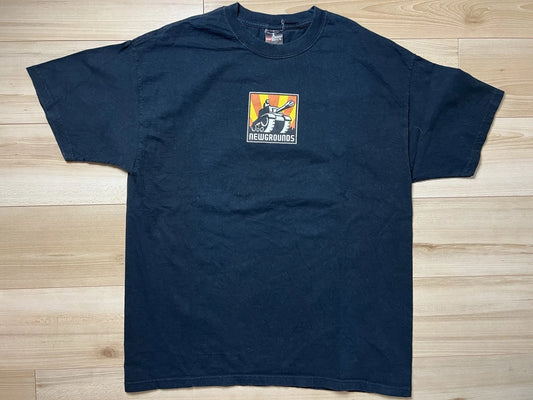 Vintage Newgrounds Tankman T-shirt Original Grail Size XL Video Game Promo PC