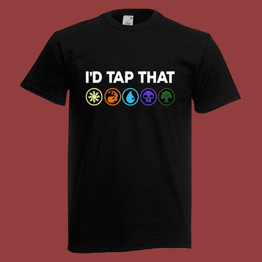 Magic The Gathering TCG Game I'd Tap That Men's Black Size S-5XL