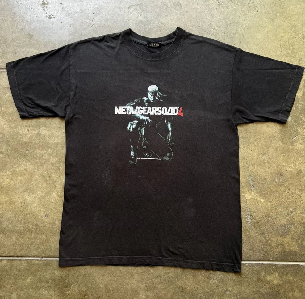2007 Metal Gear Solid 4 T Shirt Snake Solo Video Game Graphic Tee Unisex S-5XL