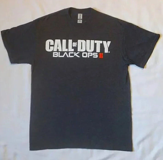 CALL OF DUTY BLACK OPS II Charcoal Grey SS Crew Neck Graphic Tee