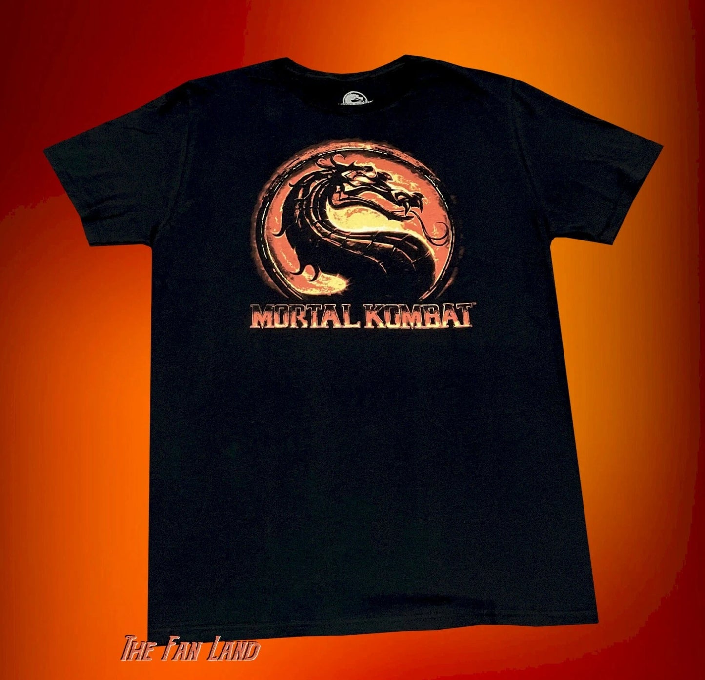 New Mortal Kombat Midway Games 1992 Flames Logo Classic Mens T-Shirt