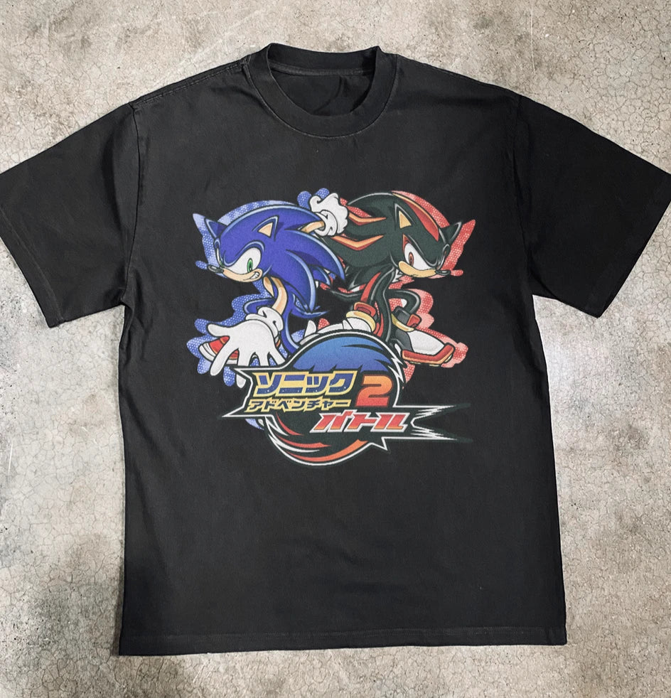 2001 Sonic Adventure 2 Battle T-Shirt Sega Retro Video Game Tee Unisex S-5XL