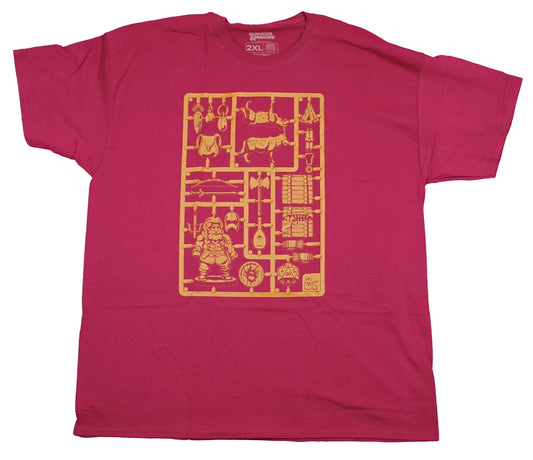 Dungeons & Dragons Mens  T-Shirt- Snap out Game Pieces Pic