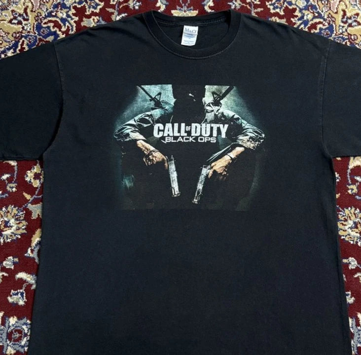 Vintage 2010 Call of Duty Black Ops 1 T Shirt Video Game Graphic Tee S-5XL