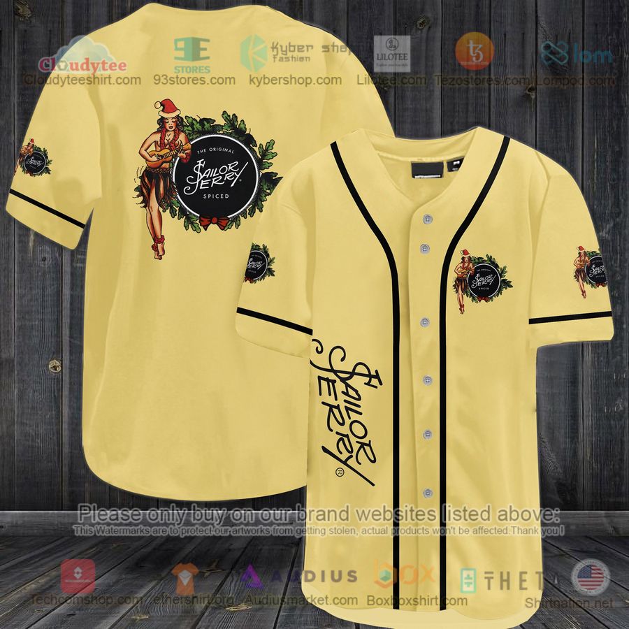 HOT Sailor Jerry Spiced Rum Baseball Jersey Shirt