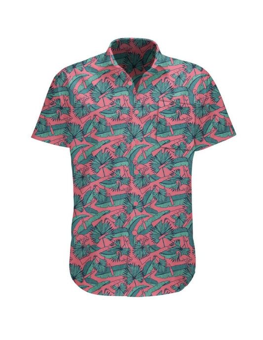 AK Tropical Button-up T-Shirts, Hoodie, Sweatshirt | WearSparks.com (Image 1)