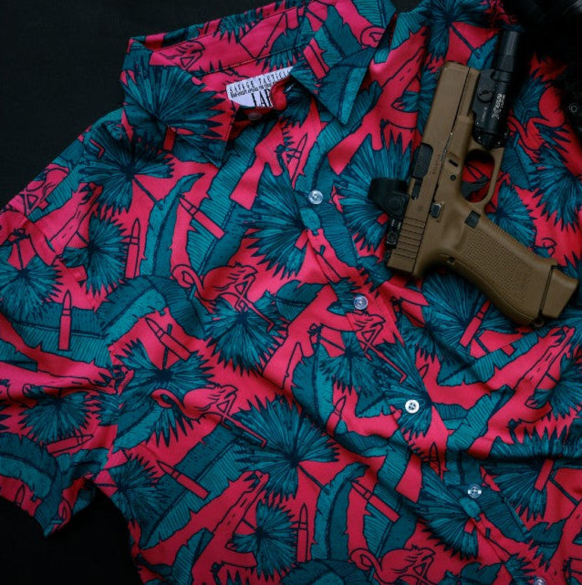 AK Tropical Button-up T-Shirts, Hoodie, Sweatshirt | WearSparks.com (Image 2)
