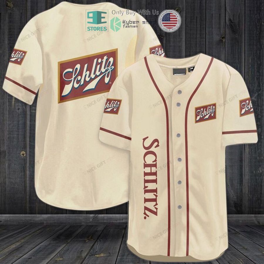 BEST Schlitz logo Baseball Jersey