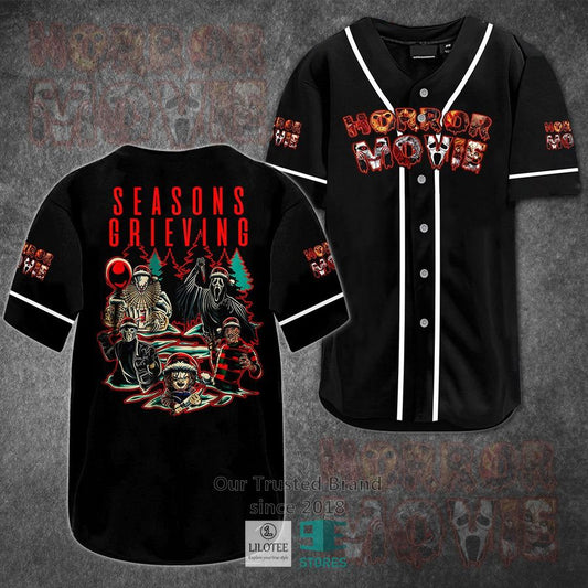 Season Grieving Horror Movie Black Baseball Jersey