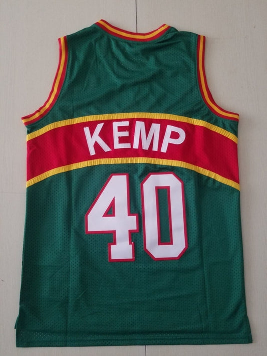 seattle supersonics #40 shawn kemp Supersonics 40 Red s-xxl Style 1