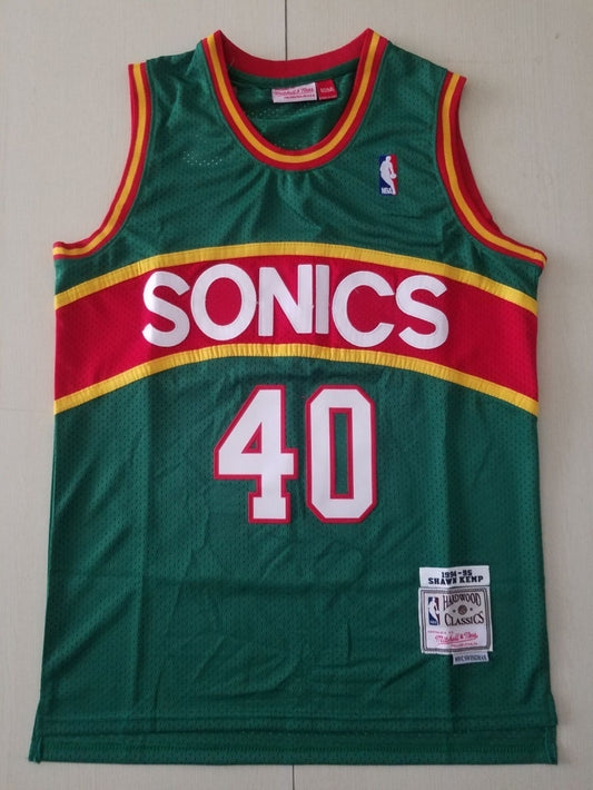 seattle supersonics #40 shawn kemp Supersonics 40 Red s-xxl Style 2