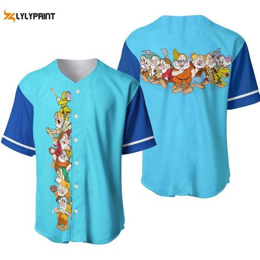 Seven Dwarfs Snow White All Over Print Baseball Jersey - lylyprint.com T-Shirts, Hoodie, Sweatshirt | WearSparks.com