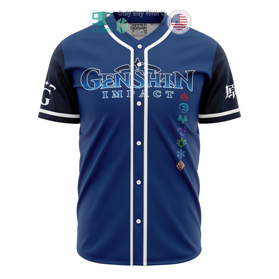 BEST Seven Elements Genshin Impact Baseball Jersey