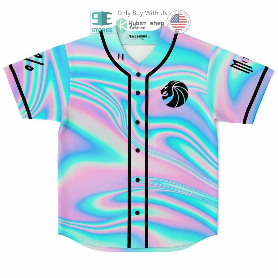 BEST Seven Lions logo hologram pattern Baseball Jersey