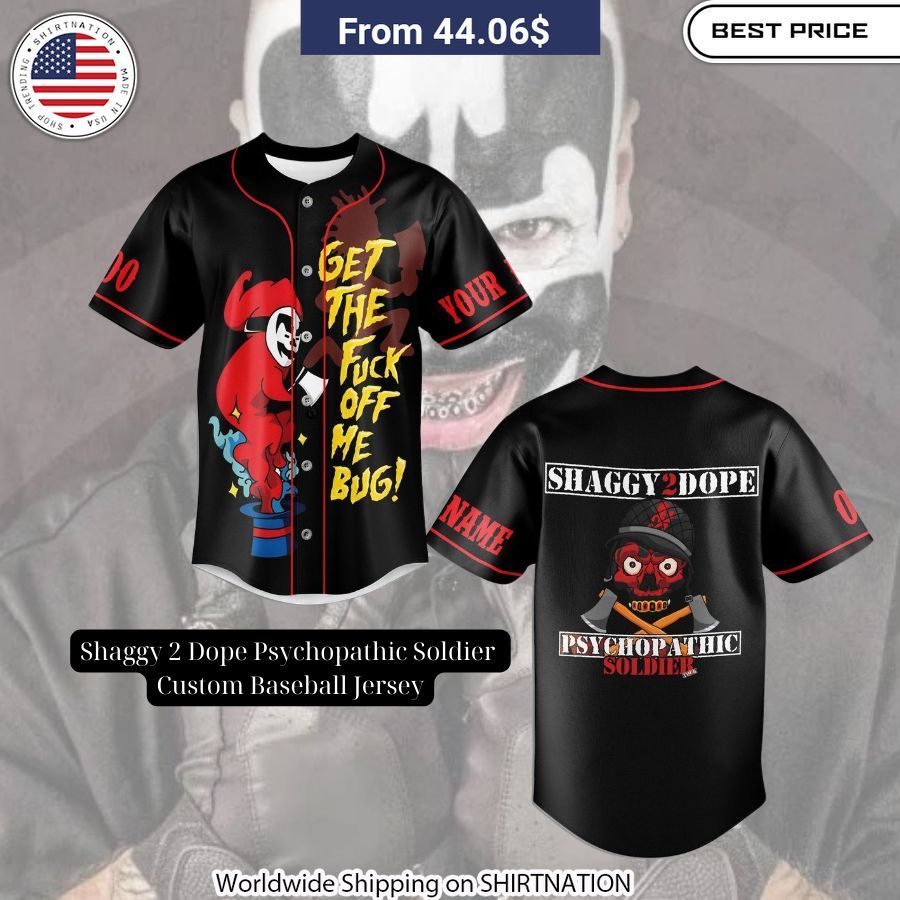 Shaggy 2 Dope Psychopathic Soldier Custom Baseball Jersey