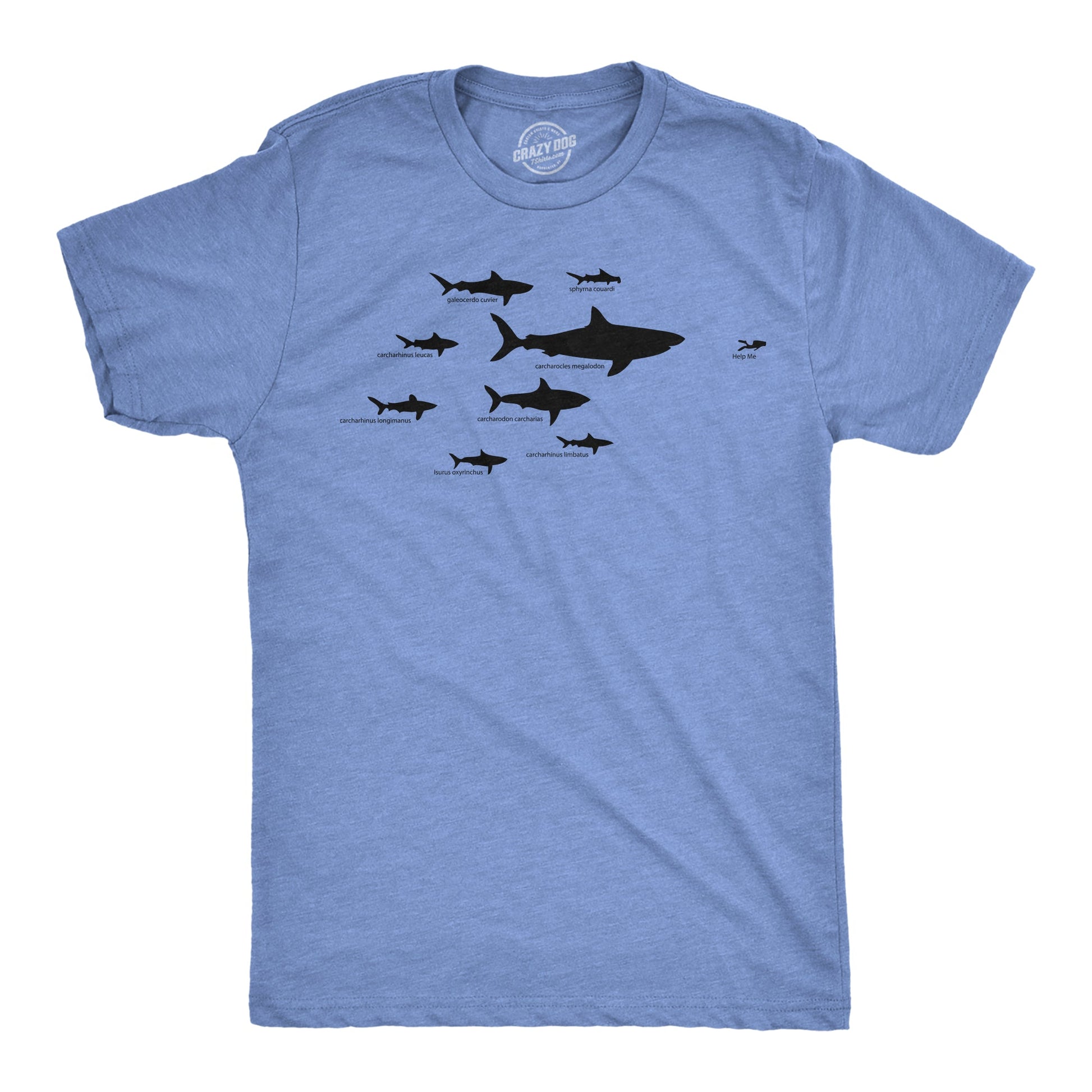 Shark Hierarchy Men's T Shirt Hoodie, Sweatshirt | WearSparks.com (Image 1)