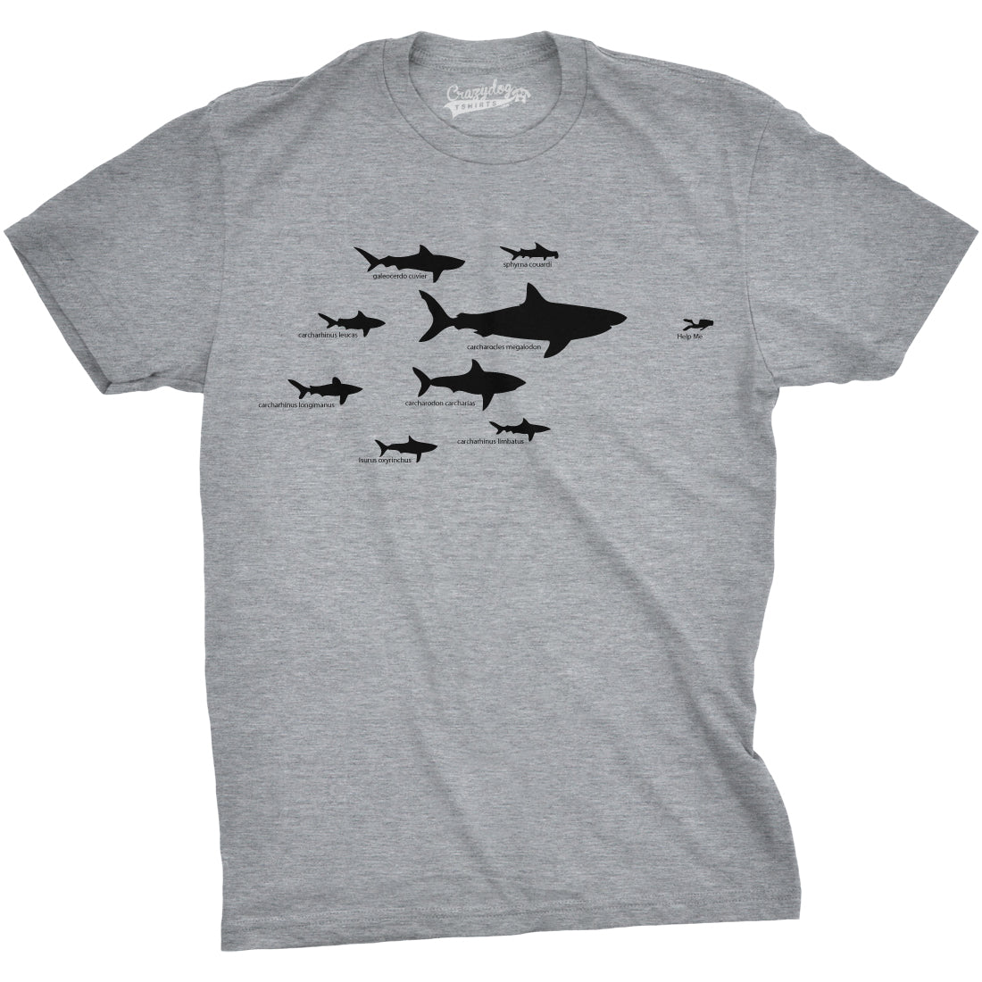Shark Hierarchy Men's T Shirt Hoodie, Sweatshirt | WearSparks.com (Image 3)