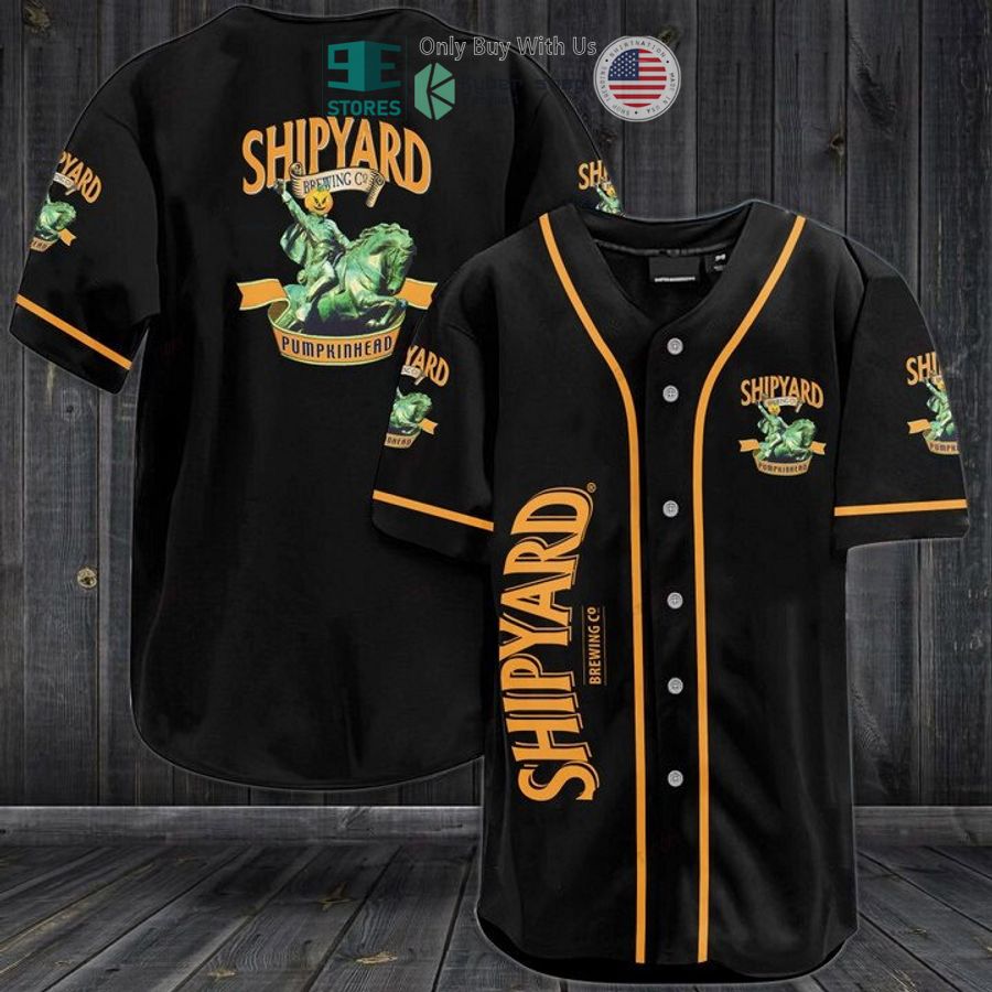 BEST Shipyard Brew Company black Baseball Jersey