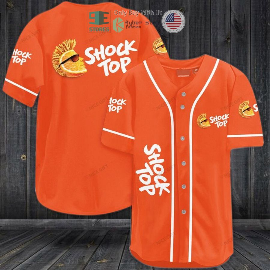 BEST Shock Top logo orange Baseball Jersey
