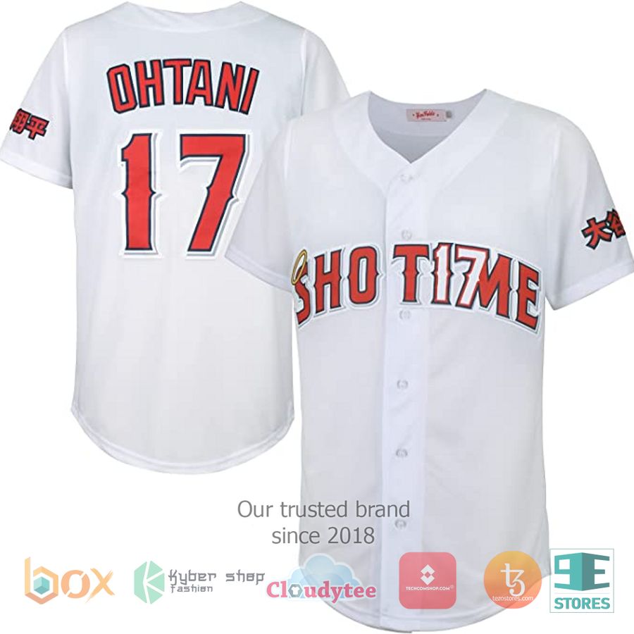 BEST Shohei Ohtani 17 white baseball jersey
