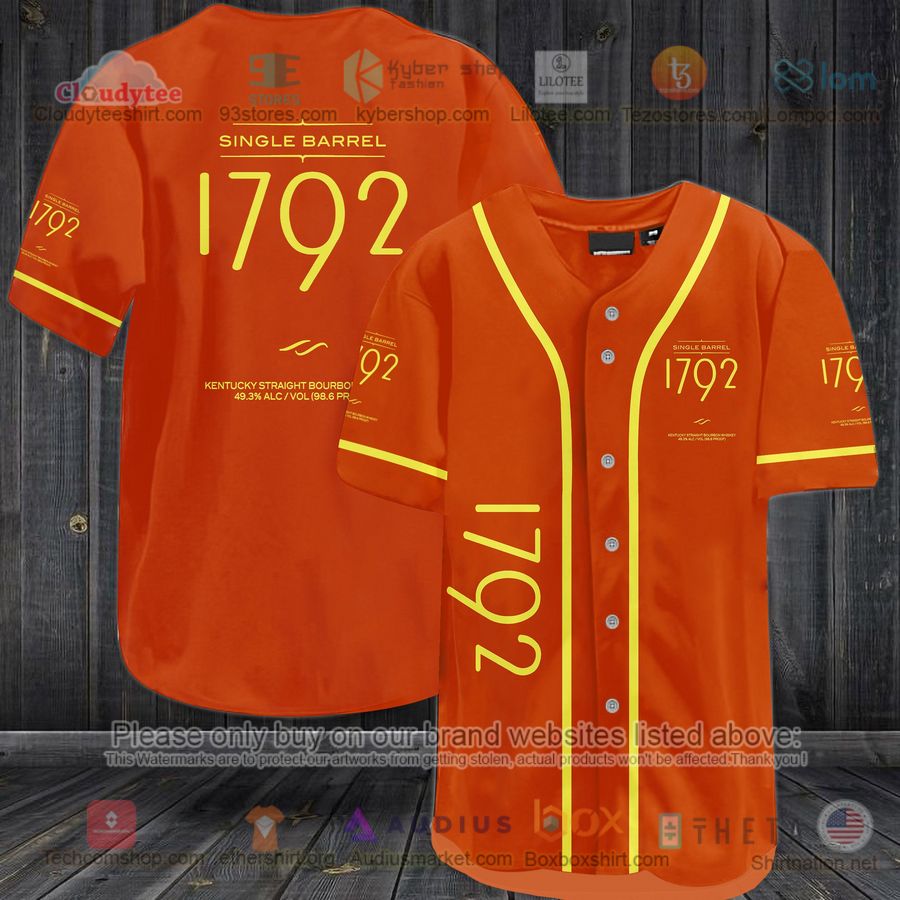 HOT Single Barrel 1792 Bourbon Baseball Jersey Shirt
