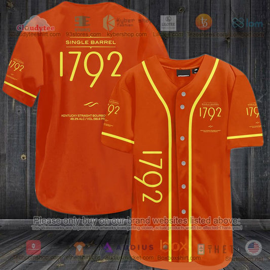 HOT Single Barrel 1792 Bourbon Baseball Jersey Shirt