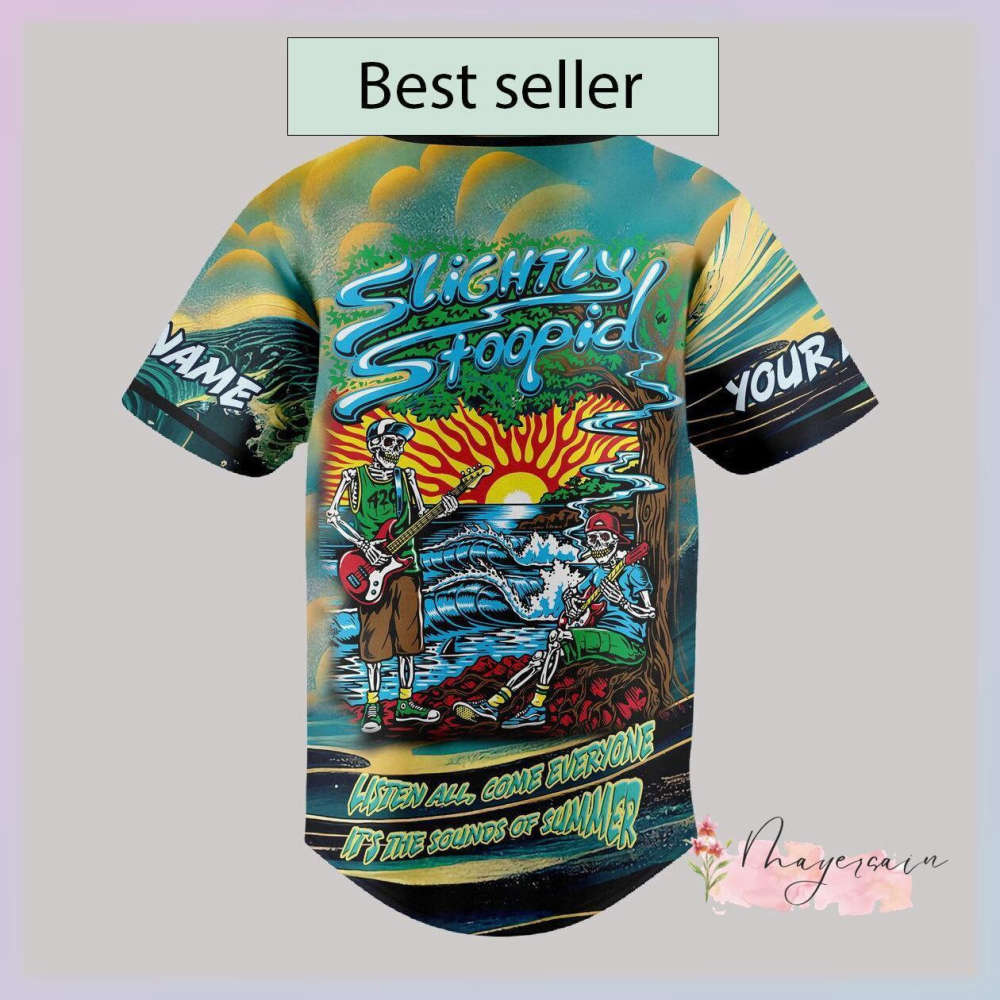 Slightly Stoopid Baseball Jersey Shirt - lylyprint.com Hoodie, Sweatshirt | WearSparks.com (Image 3)