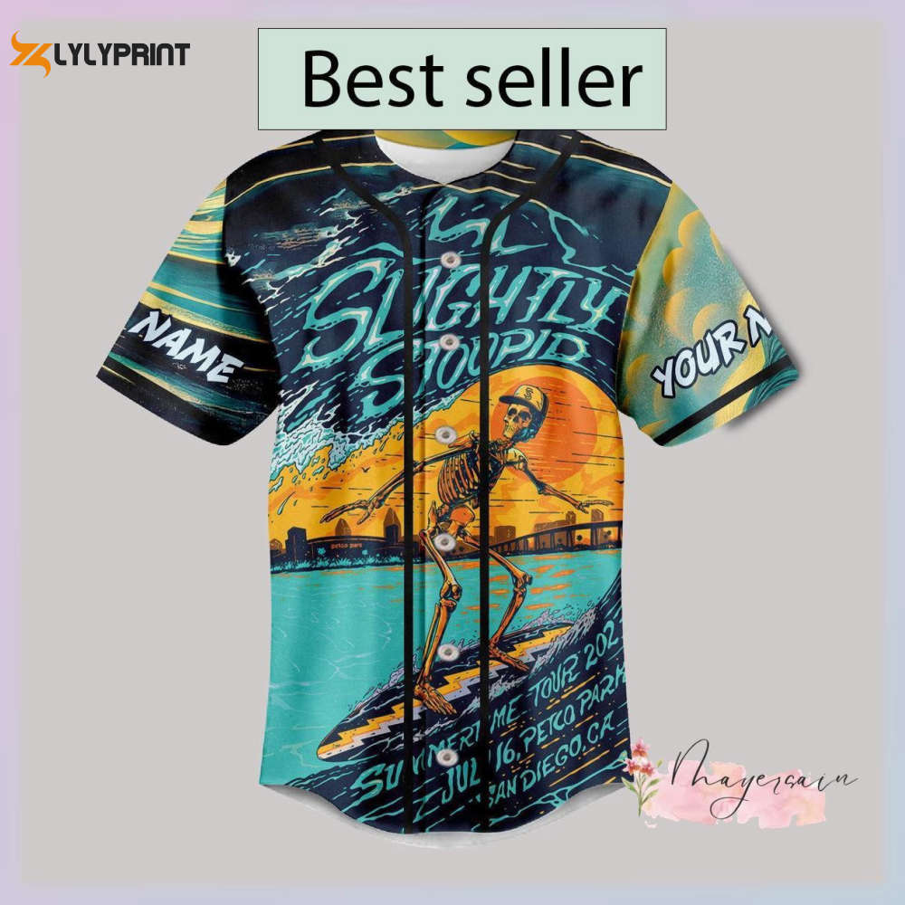 Slightly Stoopid Baseball Jersey Shirt - lylyprint.com Hoodie, Sweatshirt | WearSparks.com (Image 1)